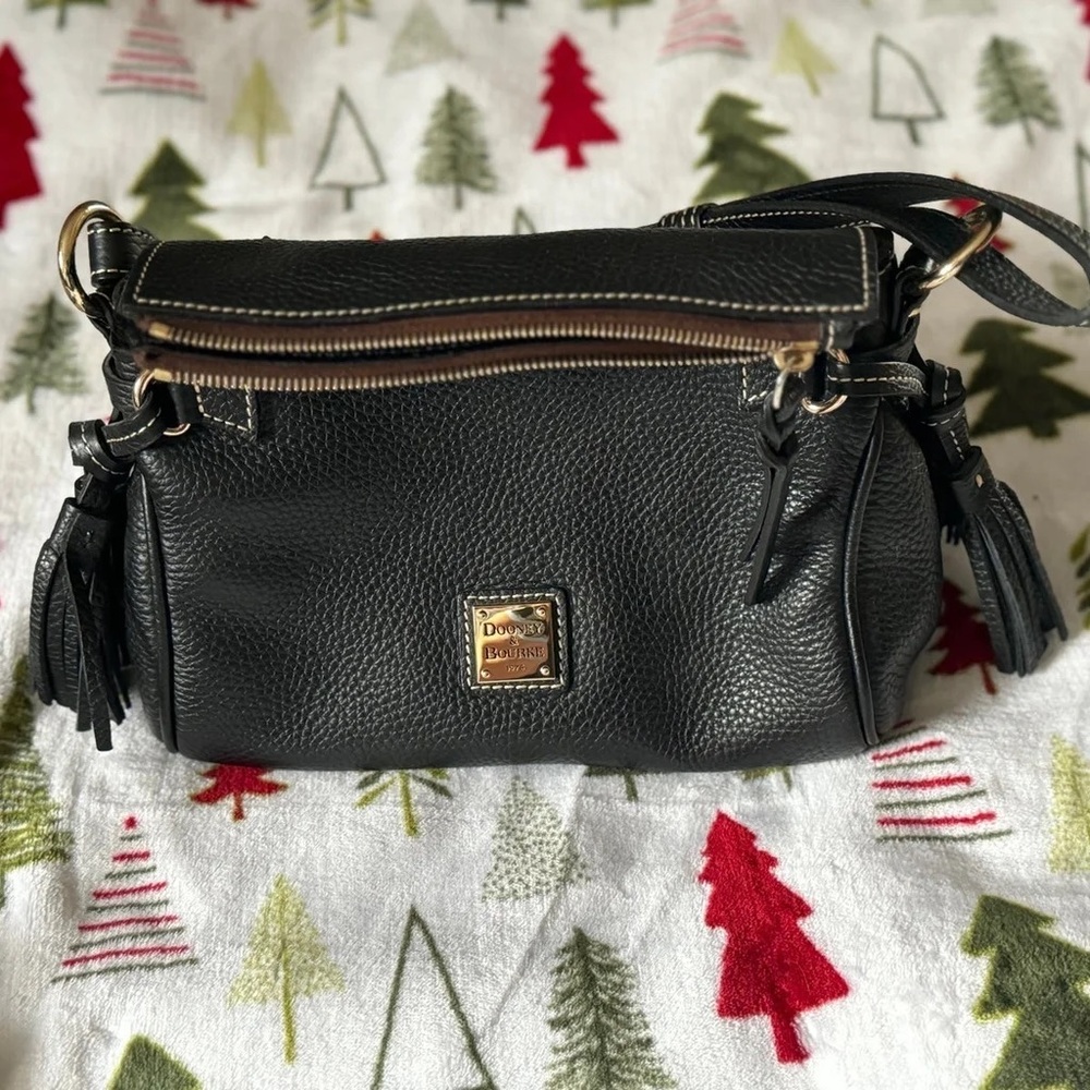 Dooney & Bourke Black Tassel Shoulder Bag